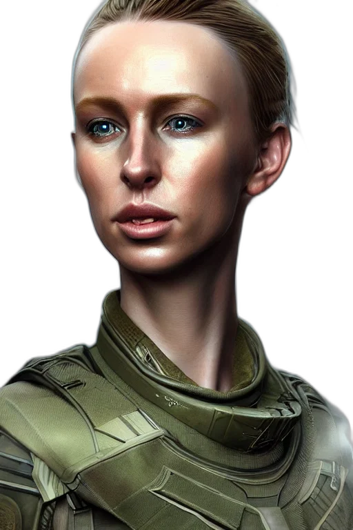 face, staff, robot, photorealistic transparent PNG cut-out