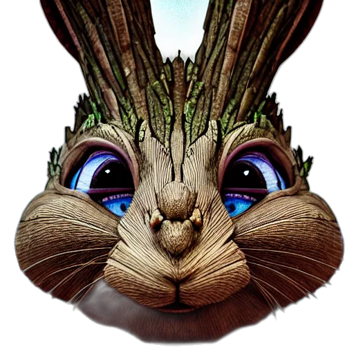 animal, face, creature, mask, 3d render, concept art, photorealistic, fantasy art transparent PNG cut-out