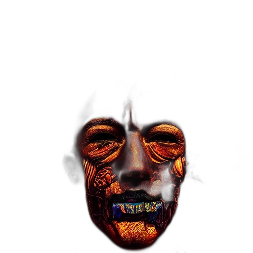 mask, face, creature, crown transparent PNG cut-out