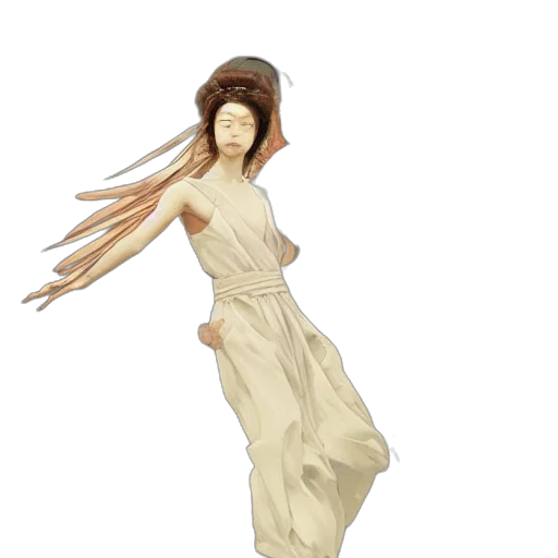 dress, hair, 3d render, concept art, fantasy art, photorealistic, earth tones, highly transparent PNG cut-out