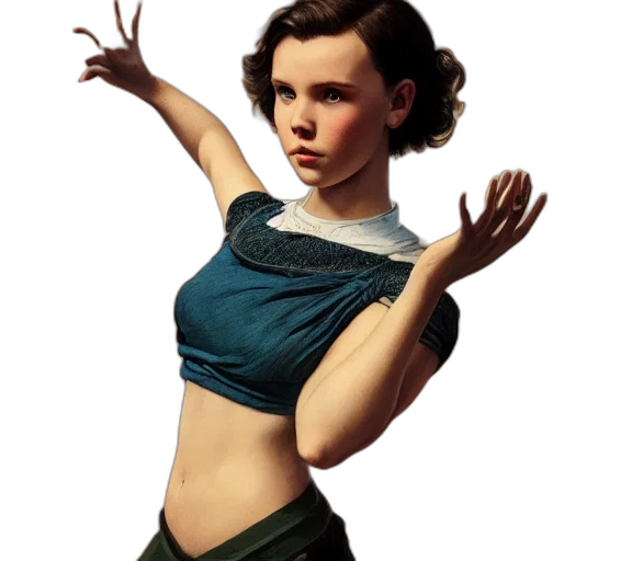 dress, staff, concept art, photorealistic, fantasy art, pixel art, blue, green transparent PNG cut-out