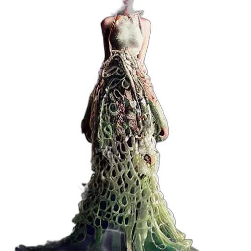 dress, creature, hair, crown, concept art, fantasy art, 3d render, pixel art transparent PNG cut-out