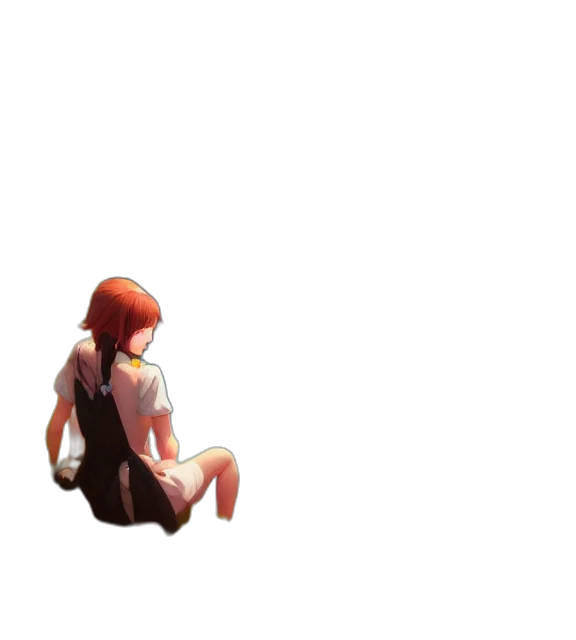 dress, creature, robot, weapon, pixel art, 3d render, concept art, anime transparent PNG cut-out