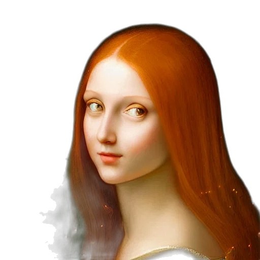 face, hair, staff, dress transparent PNG cut-out