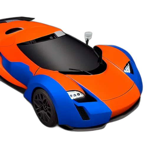 car, 3d render, concept art, photorealistic transparent PNG cut-out