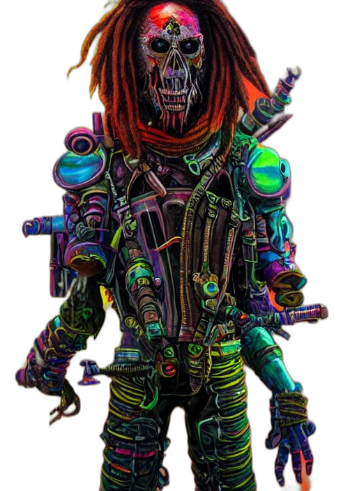 staff, creature, jacket, robot transparent PNG cut-out