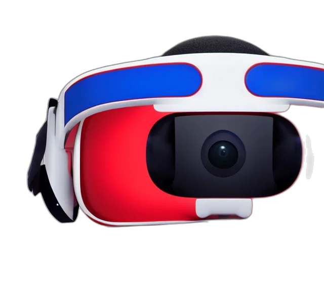 robot, 3d render, photorealistic, photo, product, nintendo, red, blue transparent PNG cut-out