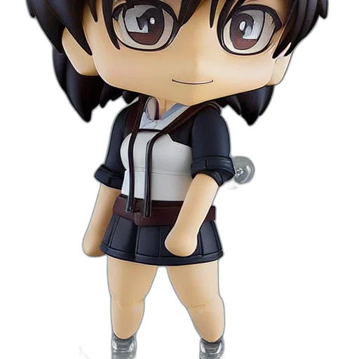 3d render, cartoon, anime, concept art, nendoroid, gsc, futuristic, lighting transparent PNG cut-out