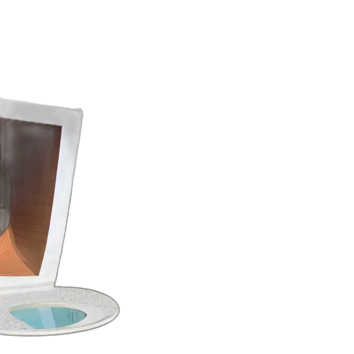 face, robot, mask, furniture, 3d render, photorealistic, architectural, photo transparent PNG cut-out