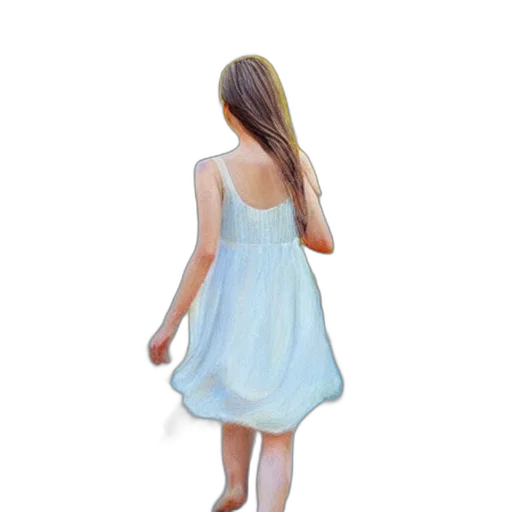 dress, shoes, photorealistic, oil painting, 3d render, concept art, pastel, blue transparent PNG cut-out