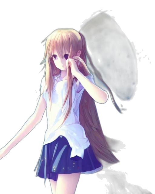 dress, staff, creature, weapon transparent PNG cut-out