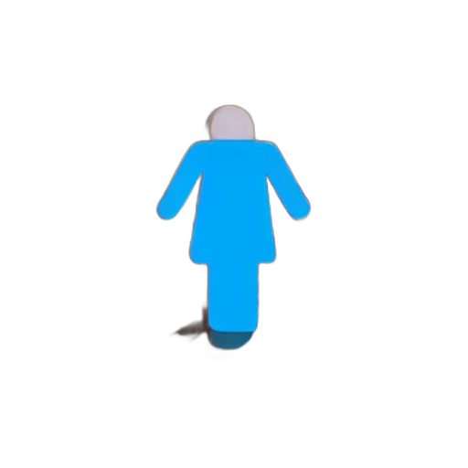 dress, staff, robot, jacket, pixel art, 3d render, concept art, blue transparent PNG cut-out