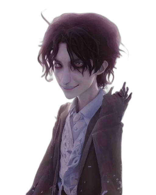 jacket, staff, face, creature, concept art, anime, watercolor, cartoon transparent PNG cut-out