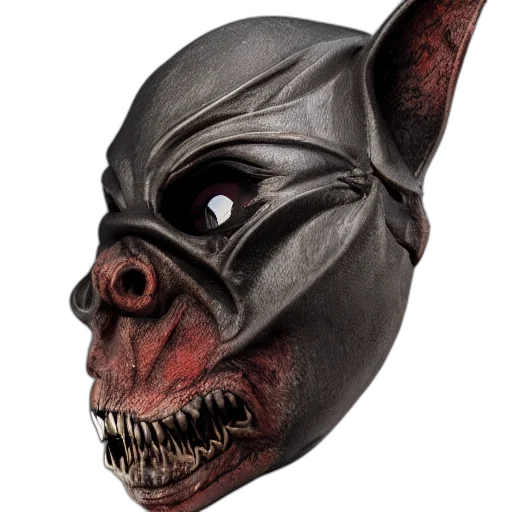 mask, creature, face, animal, concept art, 3d render, photorealistic, realistic transparent PNG cut-out