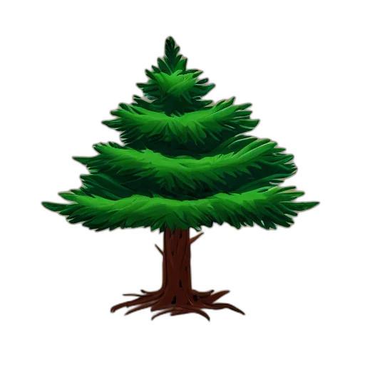 tree, crown, hair, animal, pixel art, concept art, 3d render, photorealistic transparent PNG cut-out