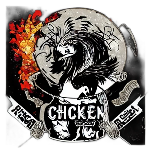jacket, food, concept art, chicken, death, metal, cover transparent PNG cut-out