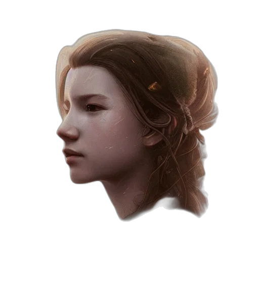 face, crown, mask, hair, fantasy art, concept art, photorealistic, oil painting transparent PNG cut-out