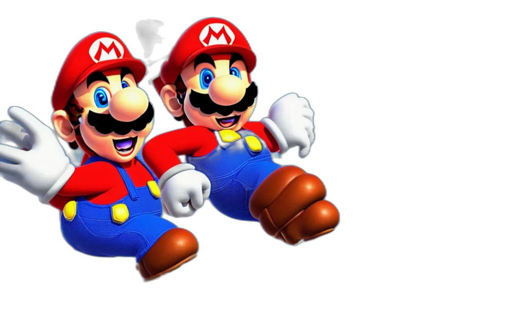 3d render, concept art, pixel art, photorealistic, super, mario, singing, karaoke transparent PNG cut-out