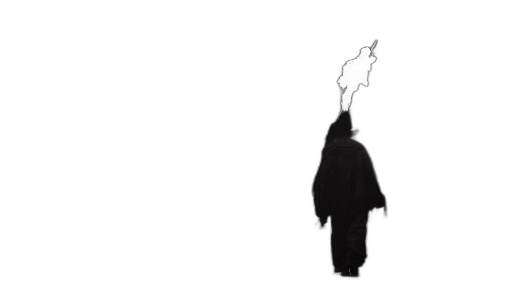 staff, dress, jacket, mask, concept art, pixel art, cartoon, comic book art transparent PNG cut-out