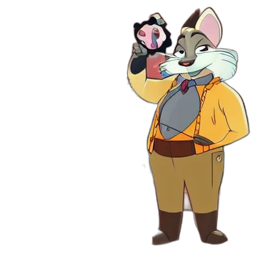 staff, jacket, animal, weapon transparent PNG cut-out