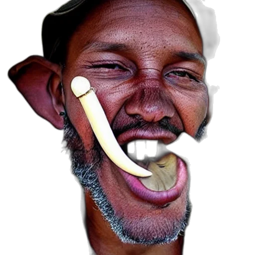 staff, face, mask, creature, photorealistic, 3d render, concept art, cartoon transparent PNG cut-out