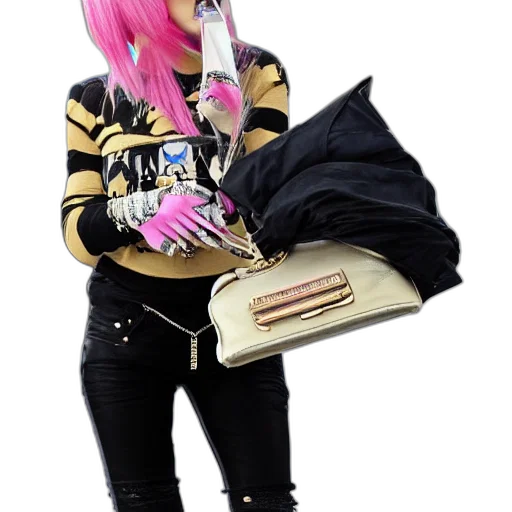 jacket, 3d render, paparazzi, photo, jeffree, star, holding, purse transparent PNG cut-out