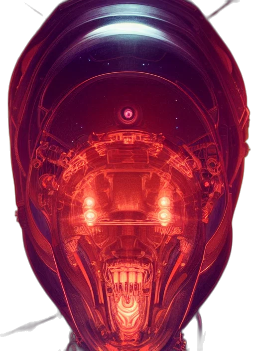 mask, robot, crown, face transparent PNG cut-out