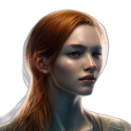 face, robot, fantasy art, concept art transparent PNG cut-out