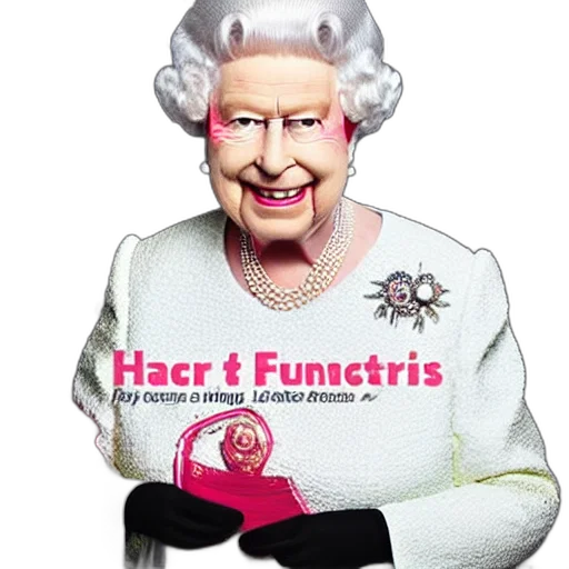 crown, furniture, face, vaporwave, 3d render, queen, england, grinning transparent PNG cut-out