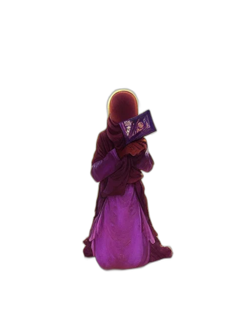 dress, staff, robot, mask, concept art, 3d render, pixel art, fantasy art transparent PNG cut-out