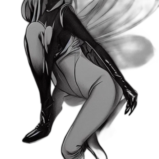 creature, jacket, dress, mask, concept art, comic book art, fantasy art, cartoon transparent PNG cut-out