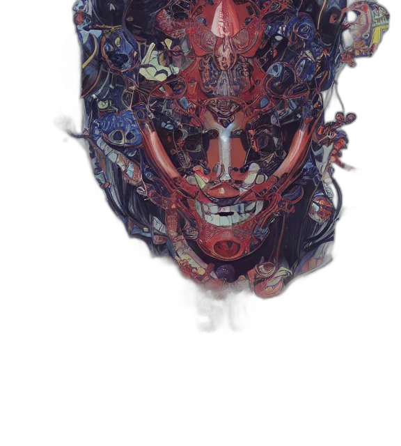 mask, face, crown, robot transparent PNG cut-out