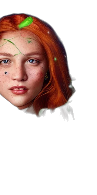 face, hair, mask, jewelry, photorealistic, 3d render, oil painting, concept art transparent PNG cut-out