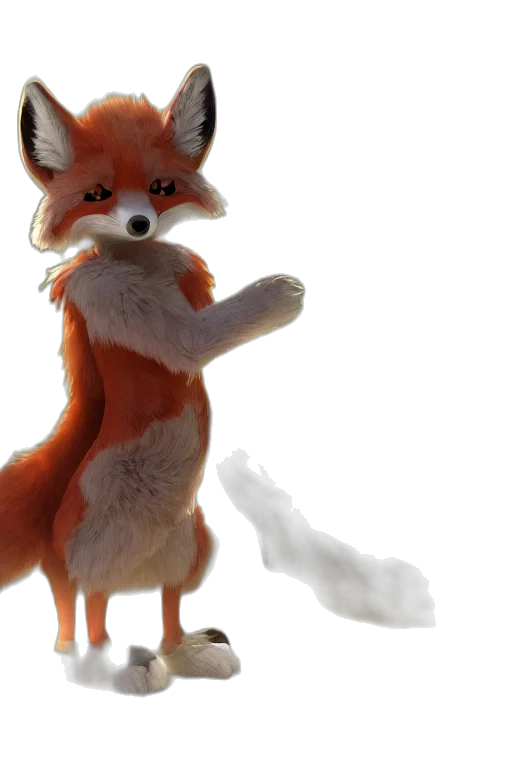 animal, creature, staff, 3d render transparent PNG cut-out