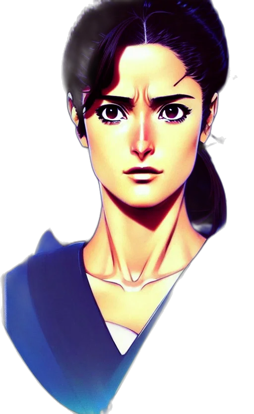 face, staff, crown, mask, anime, concept art, photorealistic, watercolor transparent PNG cut-out
