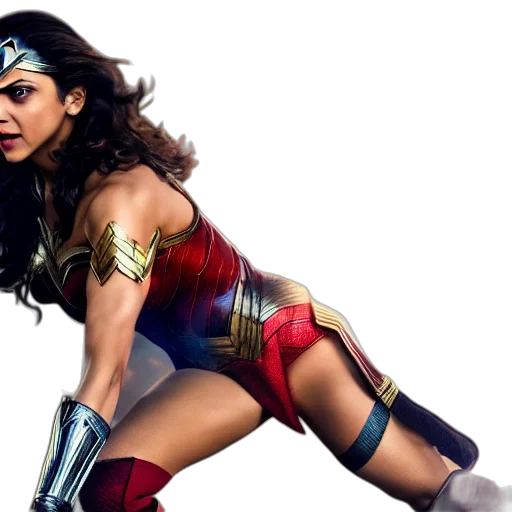 comic book art, deepika, padukone, wonder, women, avengers, highly, detailed transparent PNG cut-out