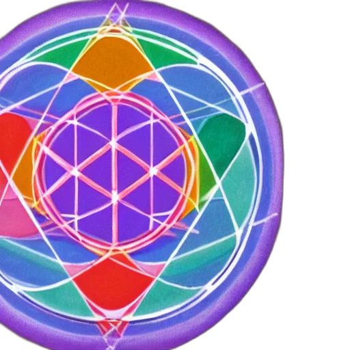 jewelry, umbrella, 3d render, colorful, pastel, neon, sacred, geometry transparent PNG cut-out