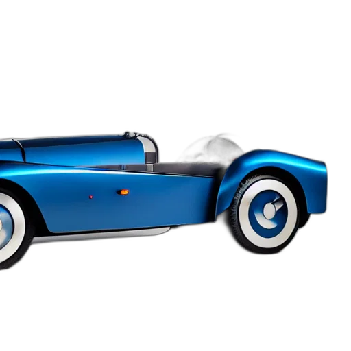 car, 3d render, concept art, photorealistic, blue, futuristic, bugatti, type transparent PNG cut-out