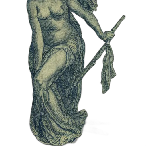 staff, dress, sword, jewelry, pencil sketch, concept art, fantasy art, photorealistic transparent PNG cut-out