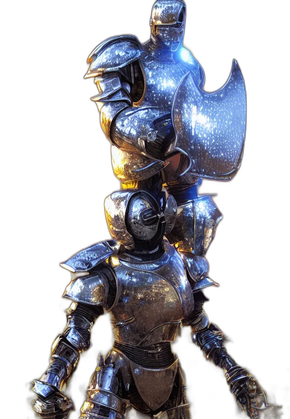 robot, staff, sword, jewelry transparent PNG cut-out