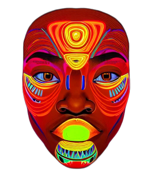 mask, face, robot, concept art transparent PNG cut-out