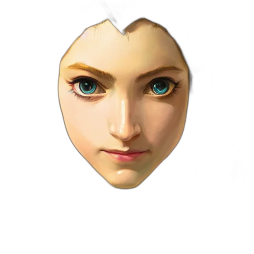 face, mask, crown, jewelry transparent PNG cut-out