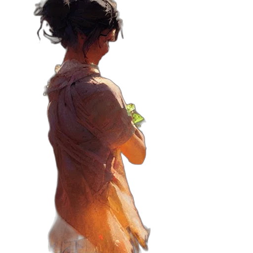 dress, bottle, jacket, staff transparent PNG cut-out