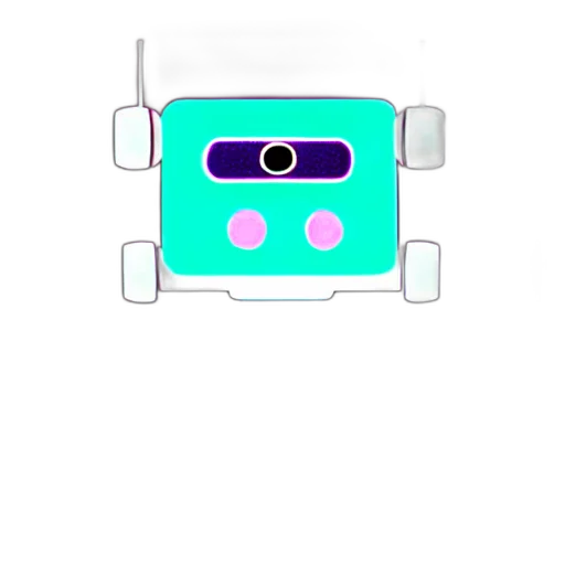 robot, car, mask, face, vaporwave, concept art, 3d render, cartoon transparent PNG cut-out