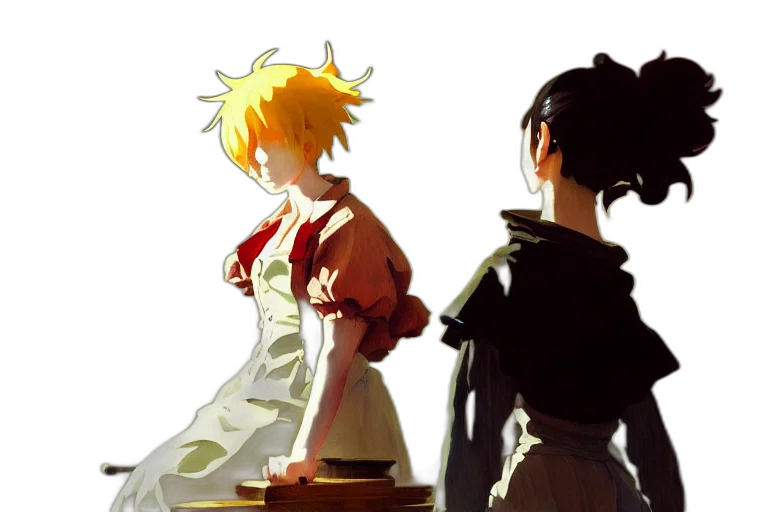 dress, concept art, anime, pixel art transparent PNG cut-out