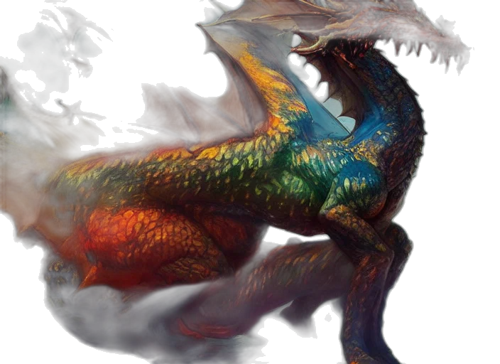 dragon, creature, animal, fantasy art transparent PNG cut-out