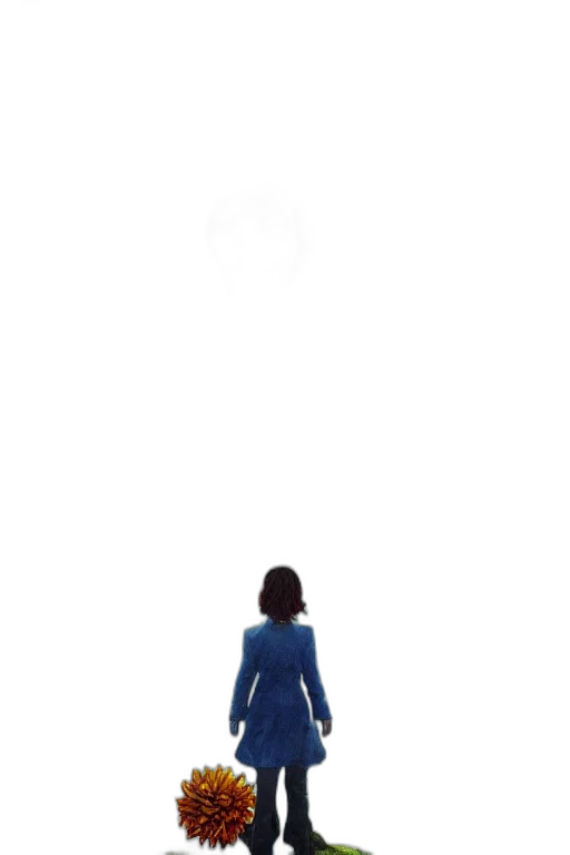 dress, umbrella, robot, jacket, concept art, pixel art, 3d render, comic book art transparent PNG cut-out