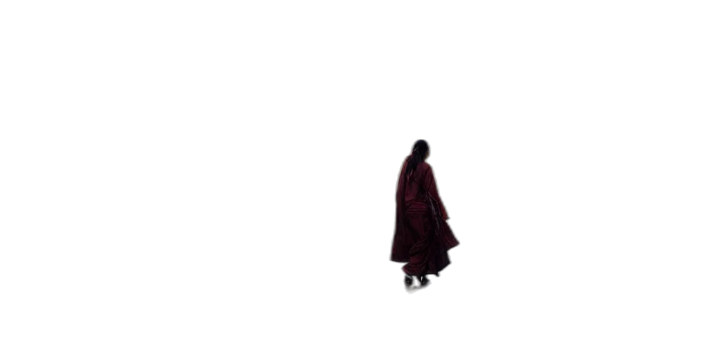 jacket, dress, umbrella, creature, concept art, pixel art, 3d render, fog transparent PNG cut-out