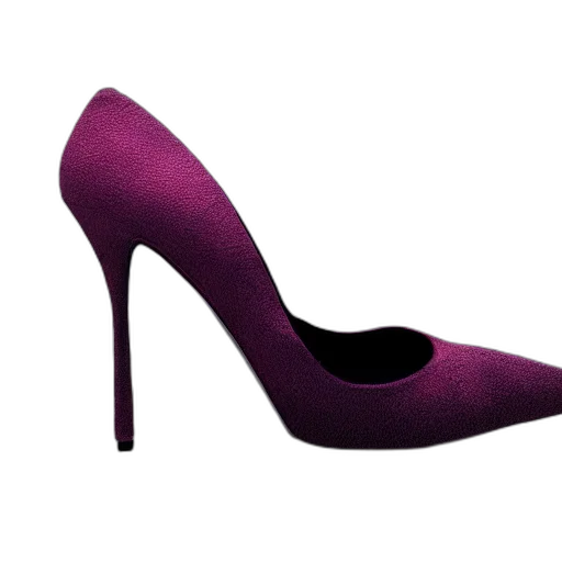 shoes, 3d render, pink, suede transparent PNG cut-out