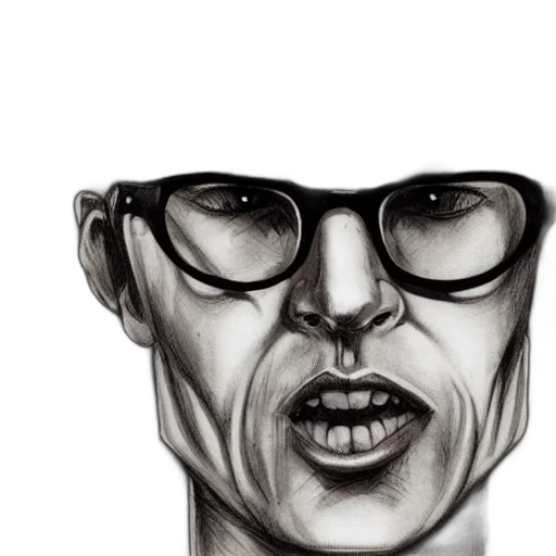face, mask, comic book art, photorealistic, cartoon, pencil sketch, bookish, vampire transparent PNG cut-out